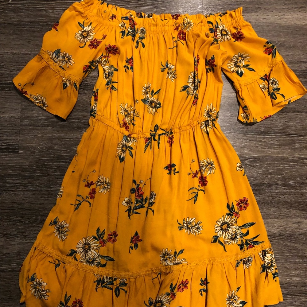 Off The Shoulder Floral Dress